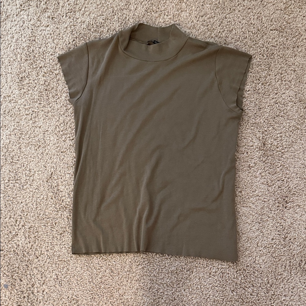 Dark Olive Green Women's Top